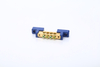 4P Copper Wiring Row Zero Strip Flame Connection Screw Ground Bridge Electrical Hole Dual Neutral Wire Holder Brass Connector Bar