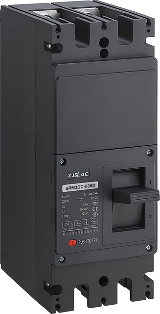 SRM3DC-500ZH/630D 2poles DC 2000v High Voltage Molded Case Circuit Breaker 