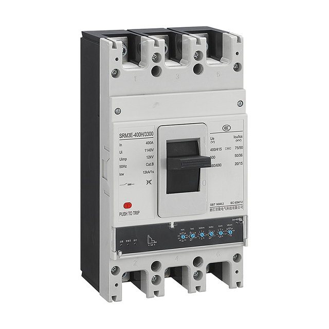 Electronic Adjustable MCCB 400A 630A 3P(3P+N) 0.4-1.0In