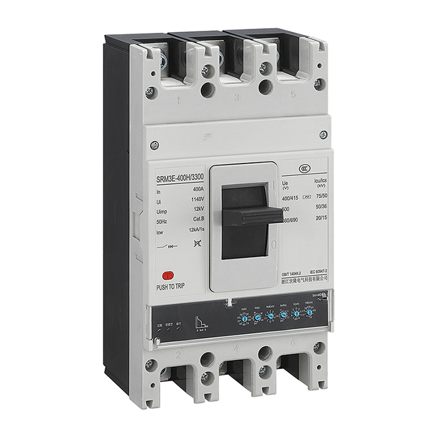 Electronic Adjustable MCCB 400A 630A 3P(3P+N) 0.4-1.0In