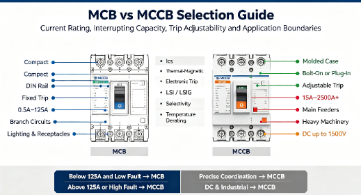 MCCB vs MCB: How to Choose for Electrical Distribution Projects
